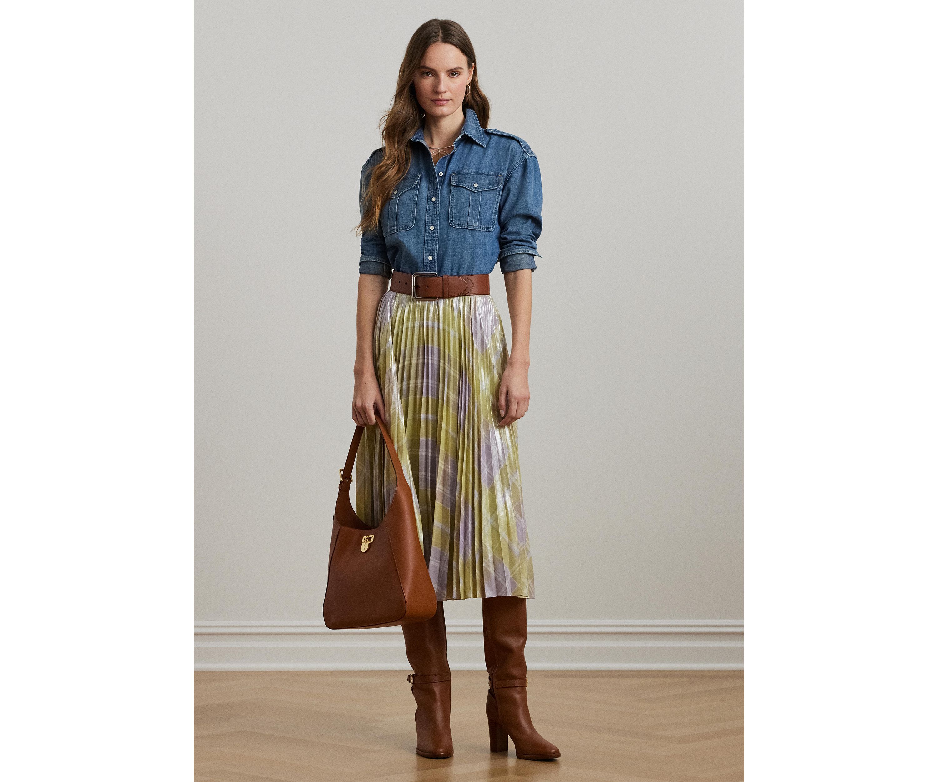Womens Relaxed Fit Denim Shirt