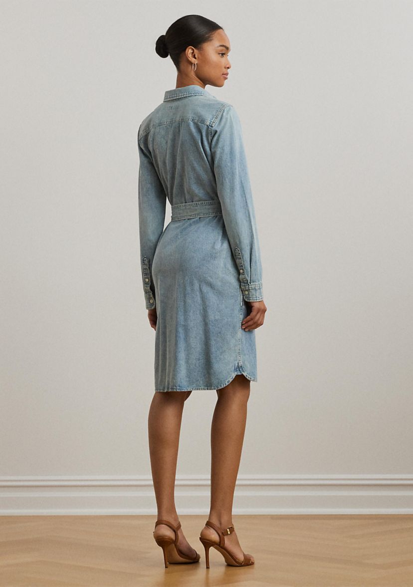 Belted Denim Shirtdress