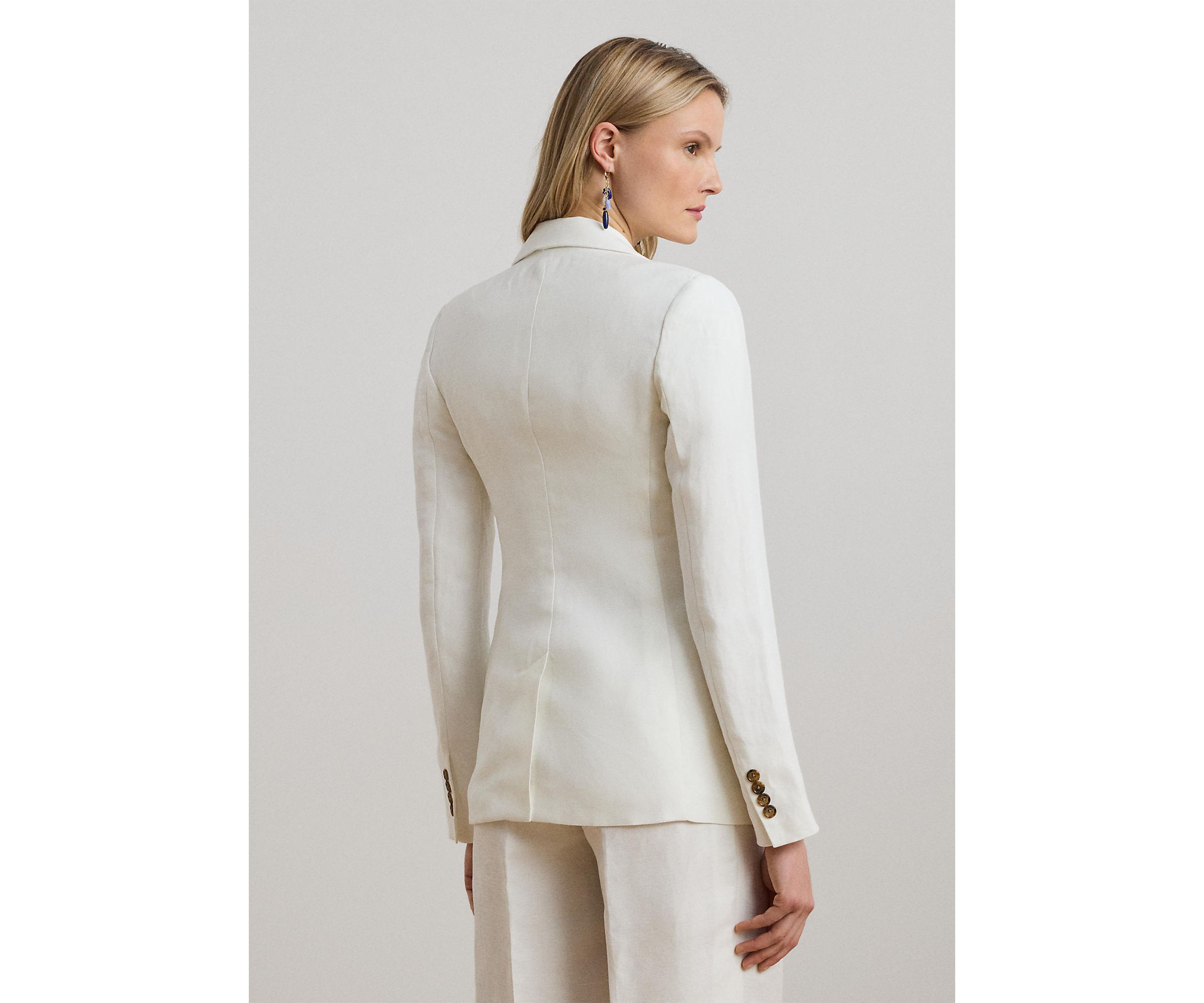 Linen Blend Twill Blazer