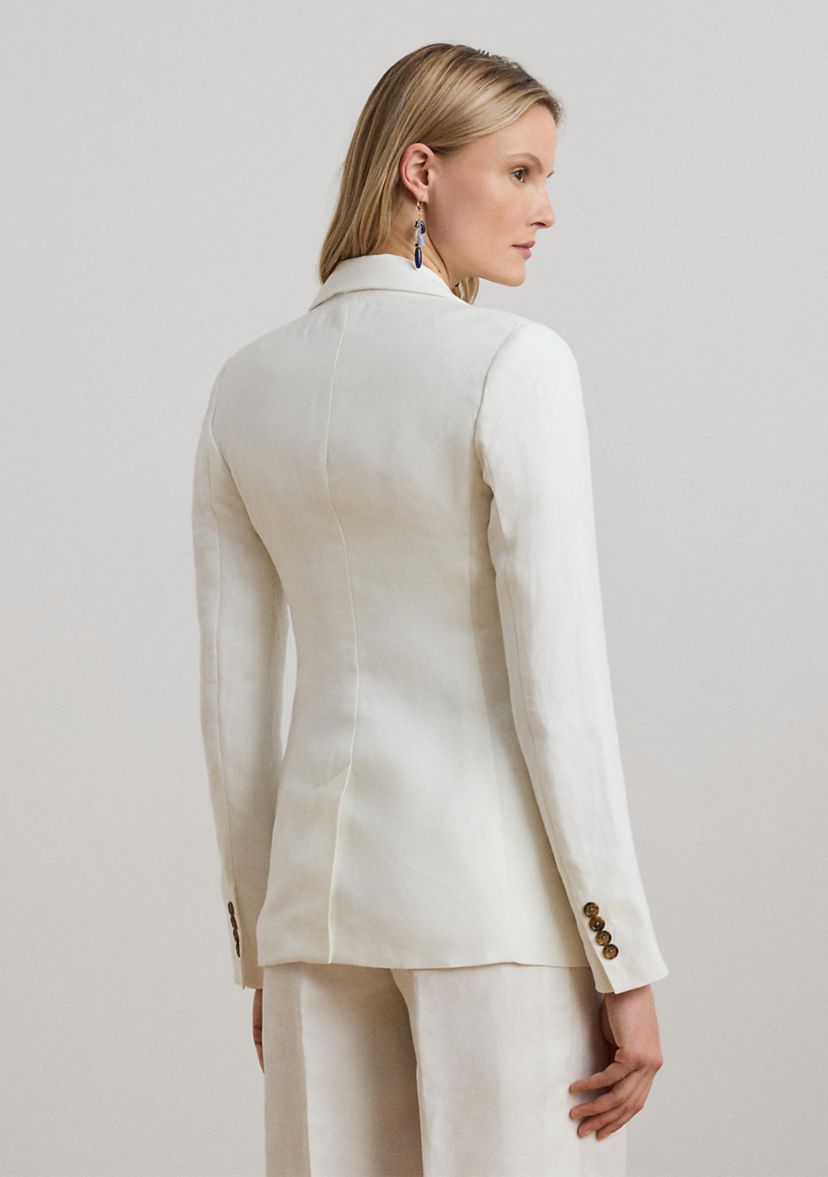 Linen Blend Twill Blazer