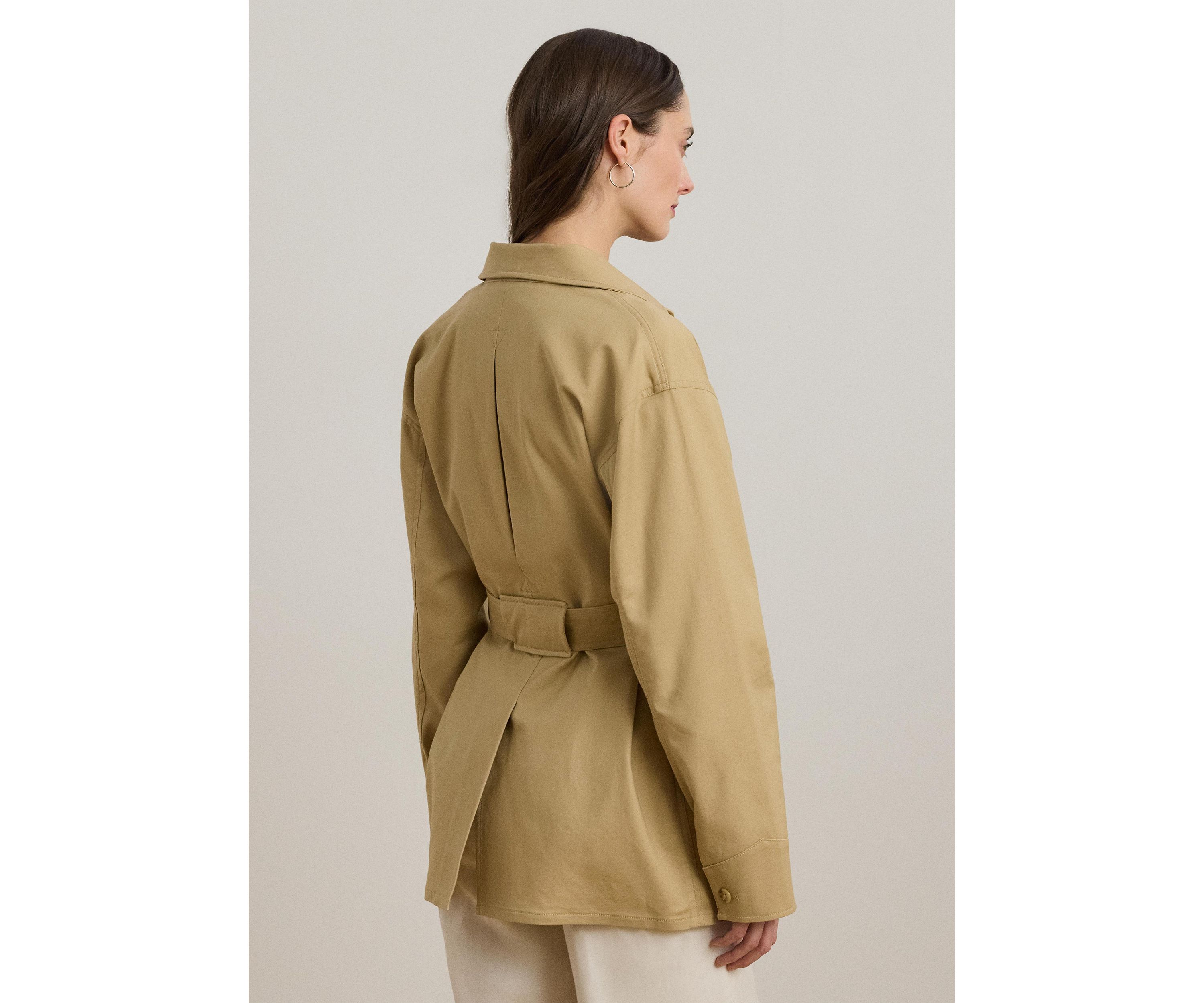 Womens Double Faced Stretch Cotton Field Jacket