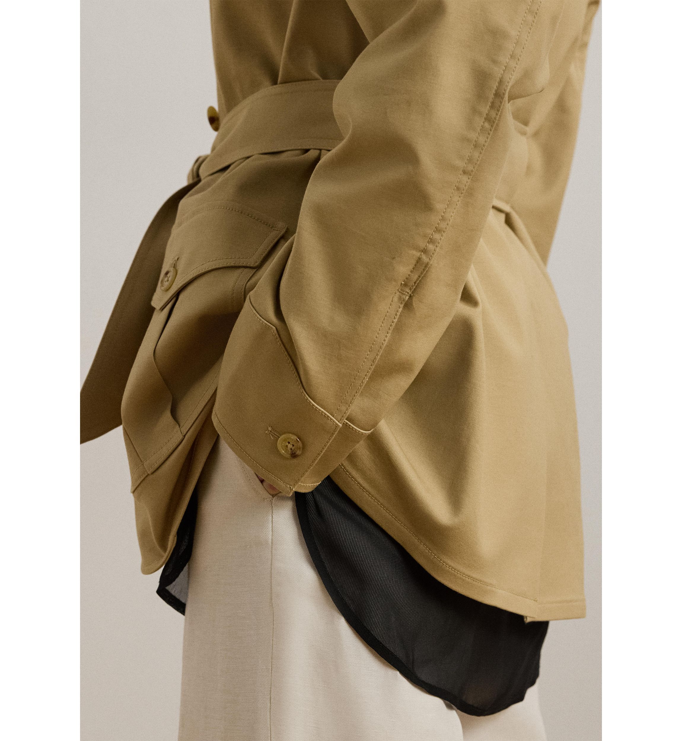 Womens Double Faced Stretch Cotton Field Jacket