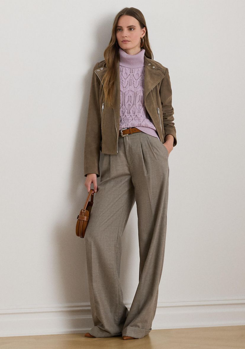 Womens Pointelle Turtleneck Sweater Tank Top