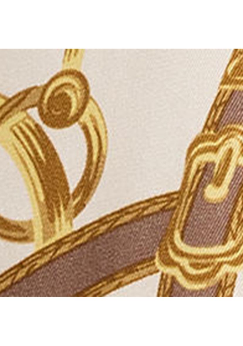 Classic Fit Print Twill Tie-Neck Shirt