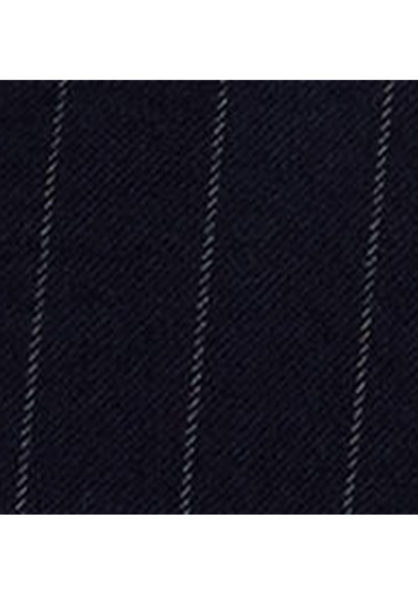 Pinstripe Wool-Blend Twill Bustier