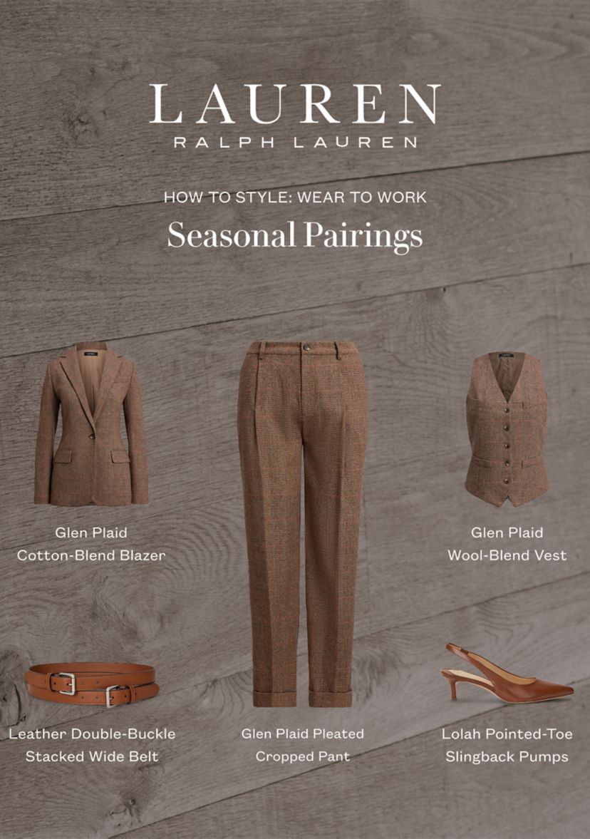 Womens Glen Plaid Cotton-Blend Blazer