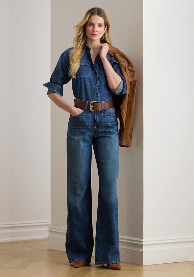 High-Rise Wide-Leg Jeans