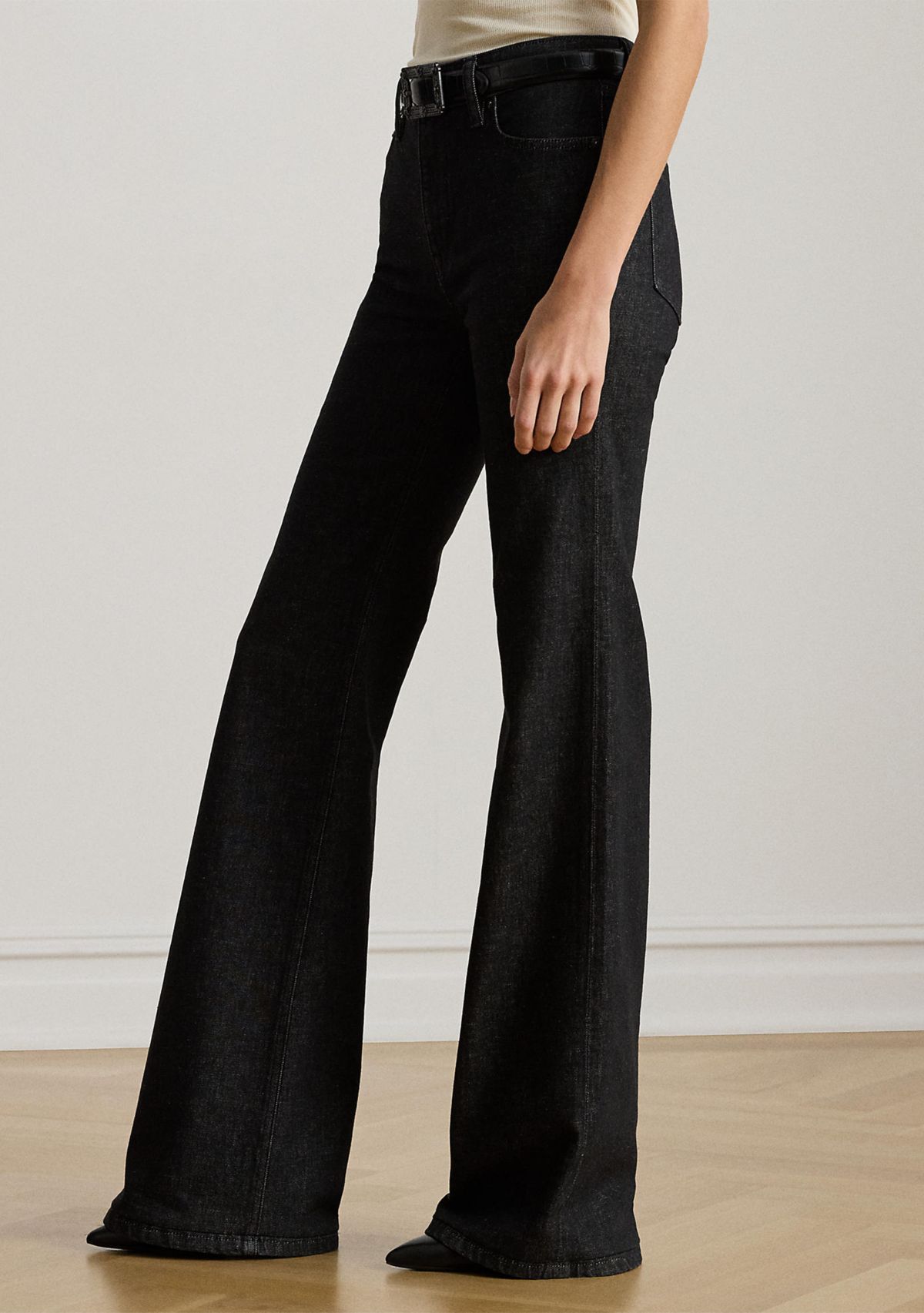 Womens High-Rise Flare Jeans