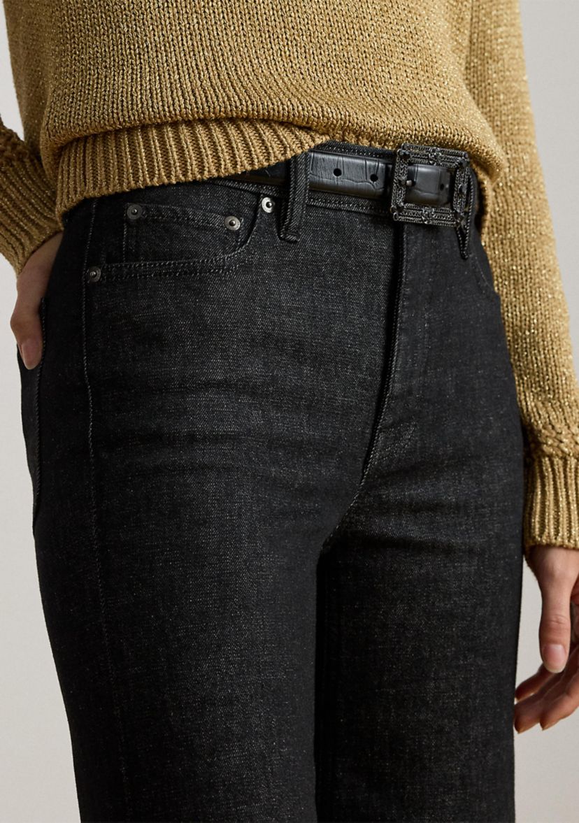 Womens High-Rise Flare Jeans