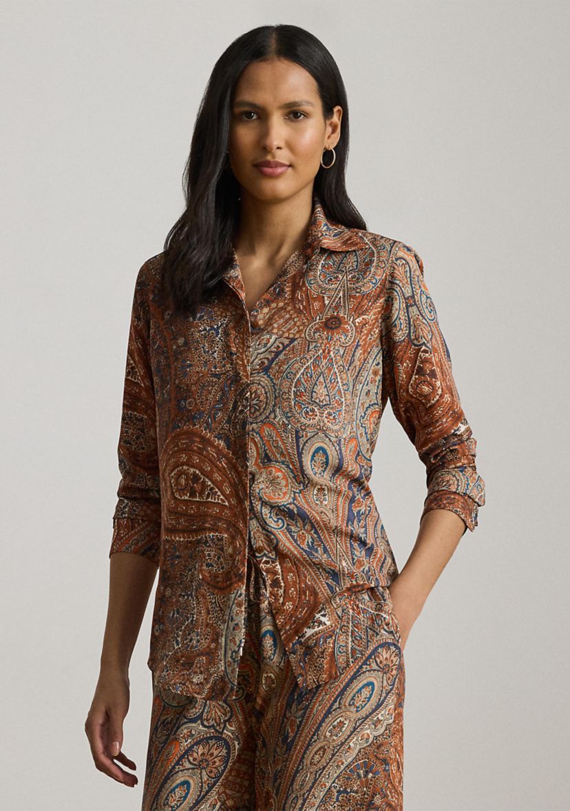  Classic Fit Paisley Crepe Shirt  Product Id	