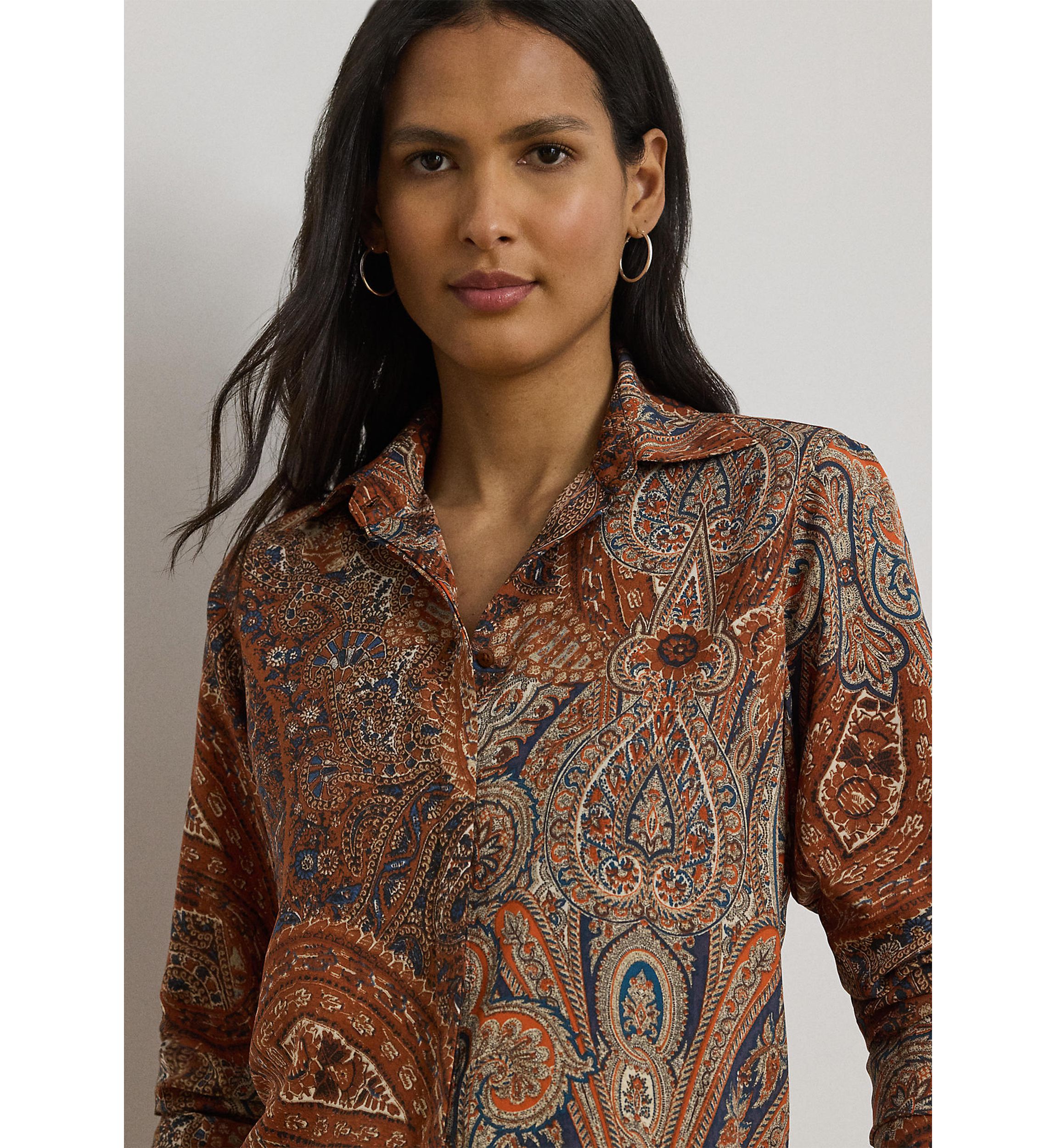  Classic Fit Paisley Crepe Shirt  Product Id	