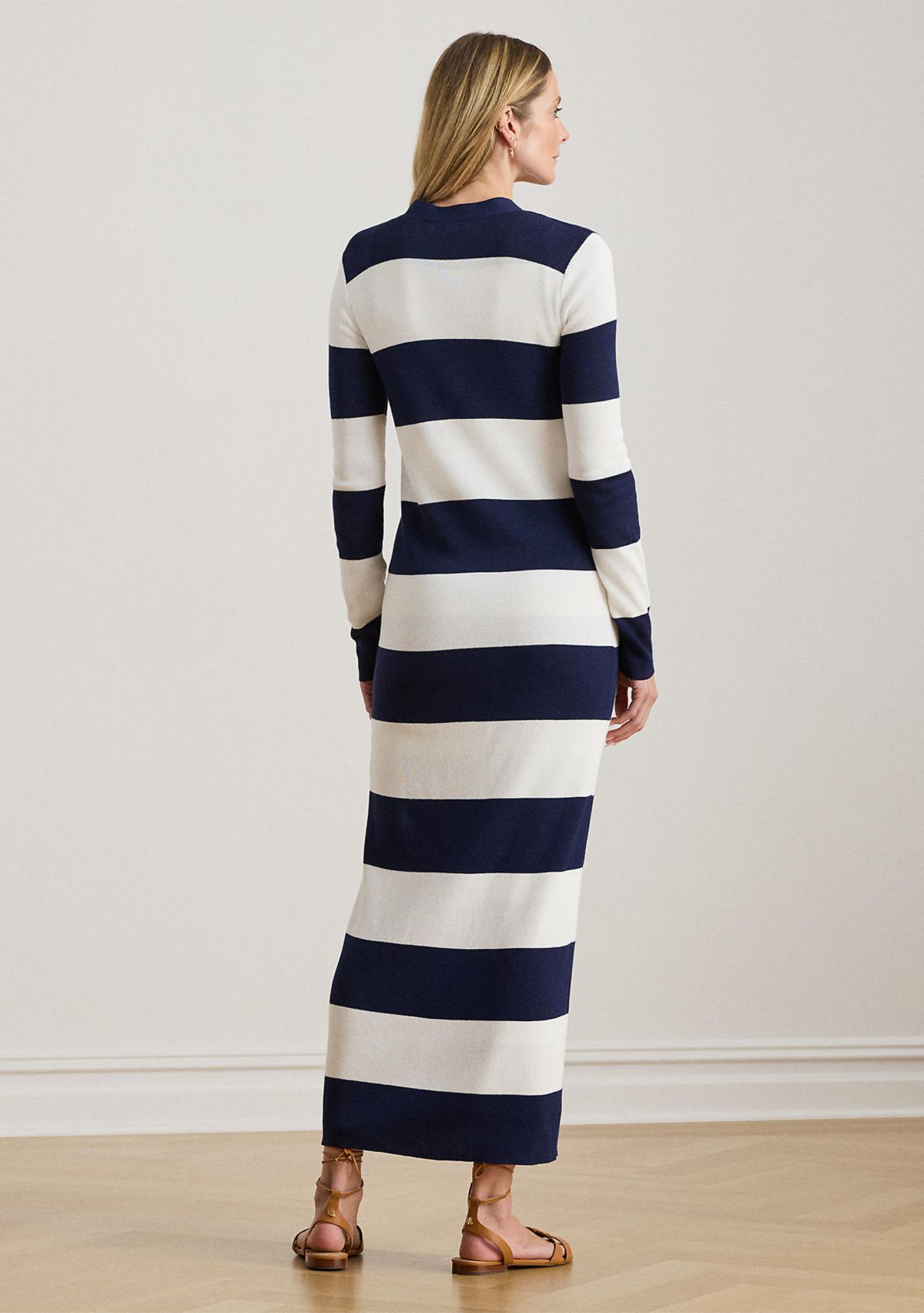 Striped Cotton-Blend Cardigan