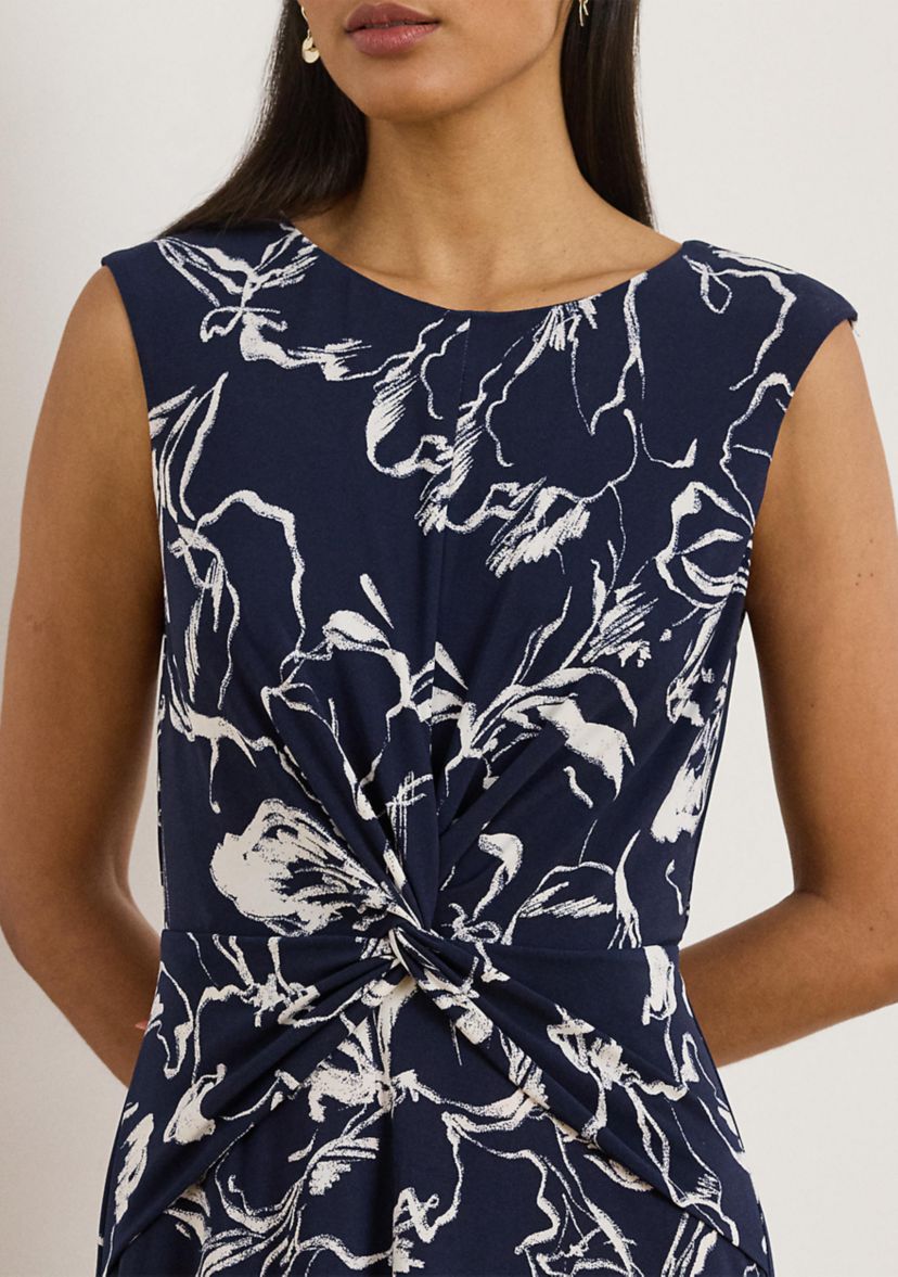 Lauren Ralph Lauren Floral Twist-Front Jersey Dress | Belk