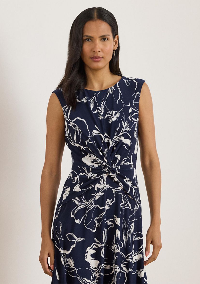 lauren ralph lauren floral print jersey dress Lauren Ralph Lauren Women's Floral Surplice Stretch Jersey Dress