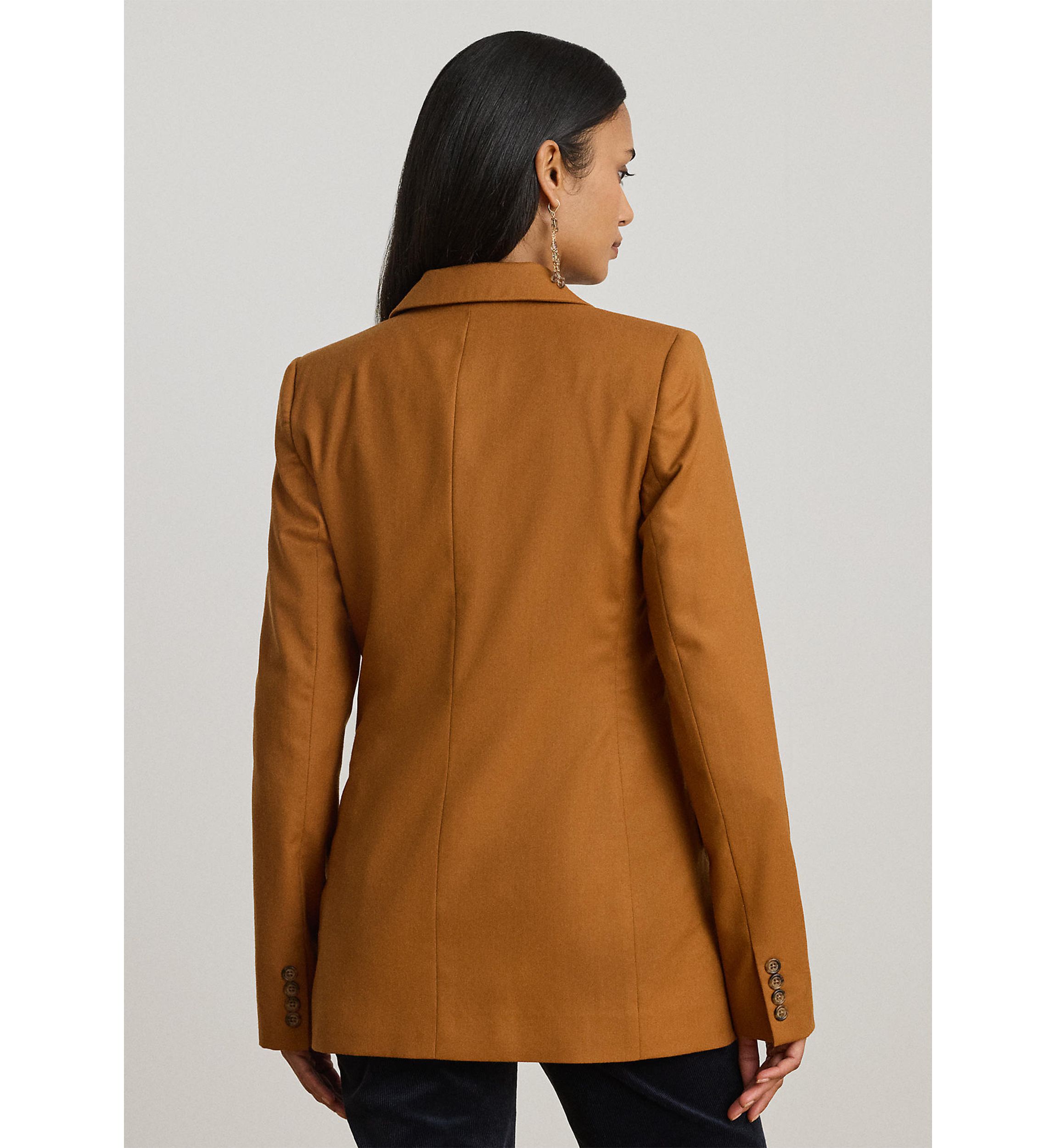 Double-Breasted Wool Twill Blazer