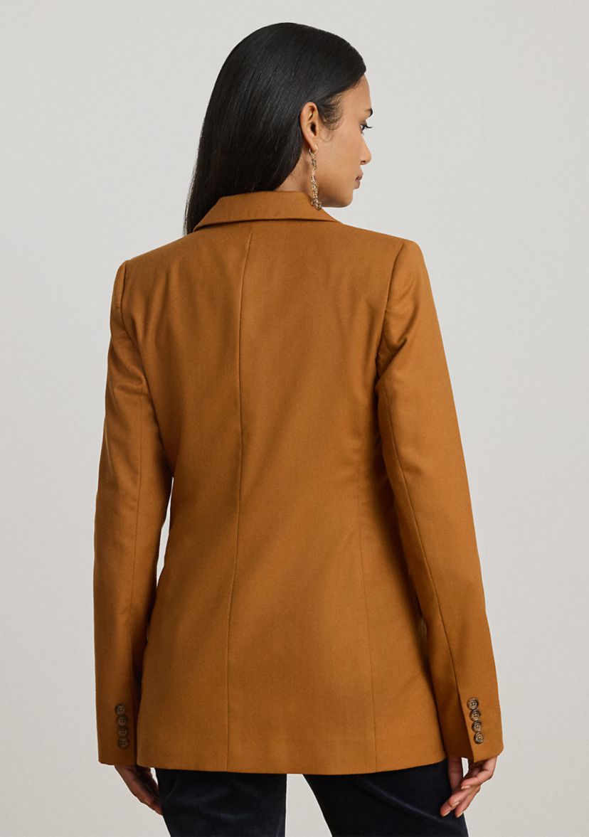 Double-Breasted Wool Twill Blazer