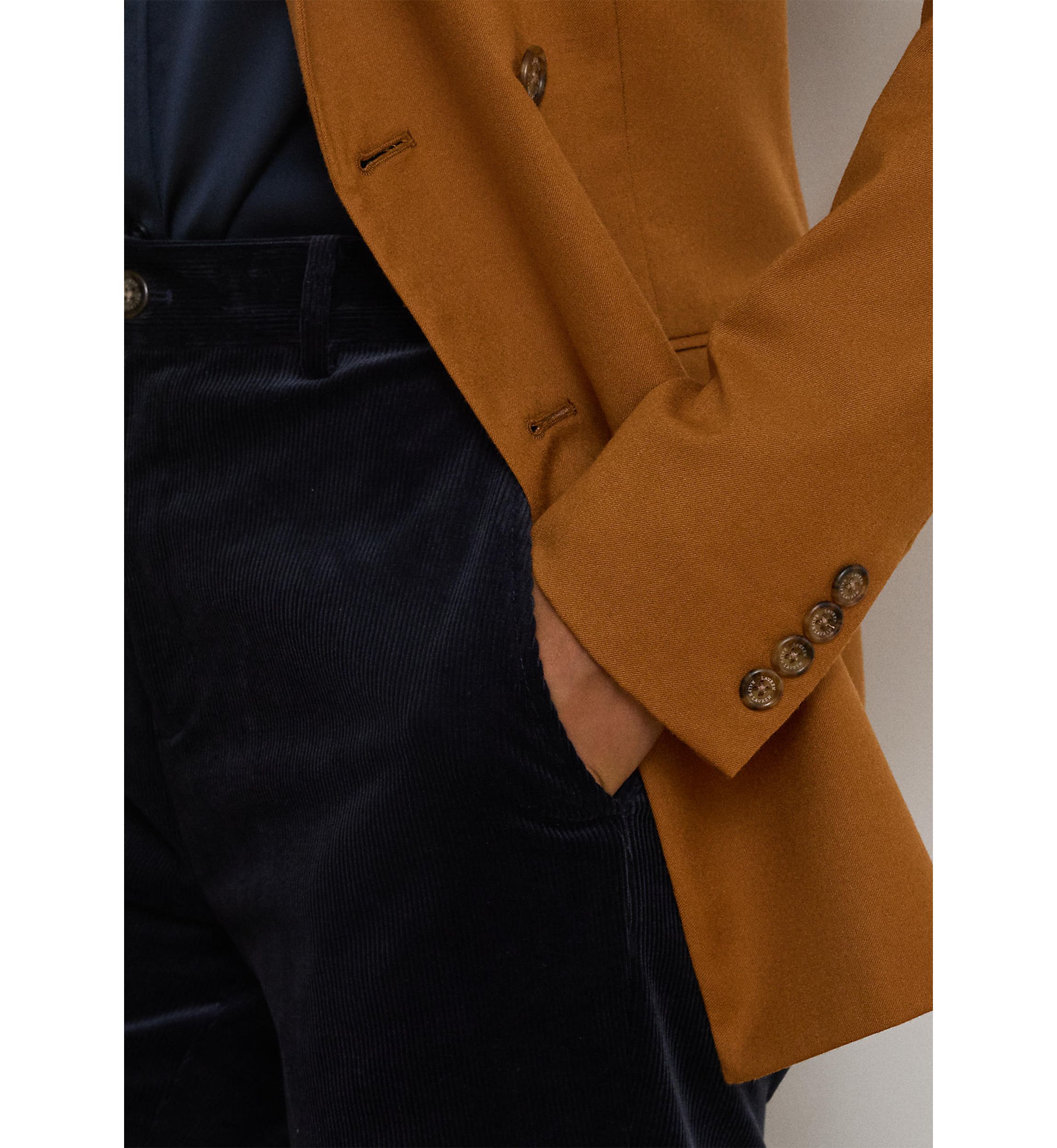 Double-Breasted Wool Twill Blazer