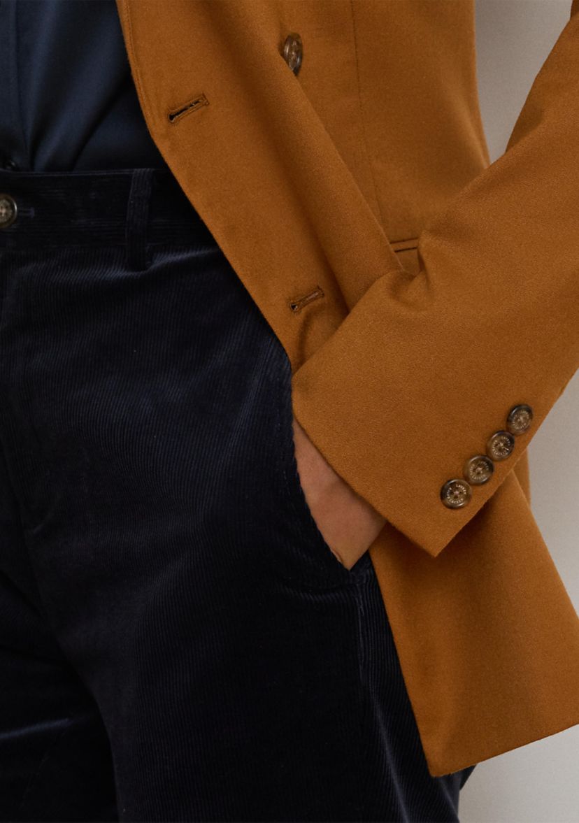 Double-Breasted Wool Twill Blazer