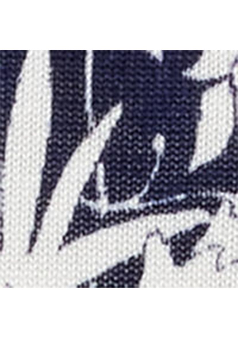 Womens Floral Cotton-Blend Short-Sleeve Sweater