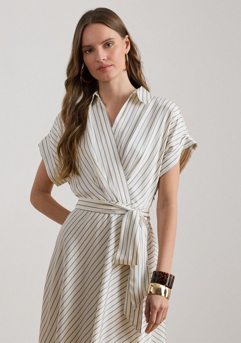 Lauren Ralph Lauren Women's Striped Belted Twill Dress | Belk