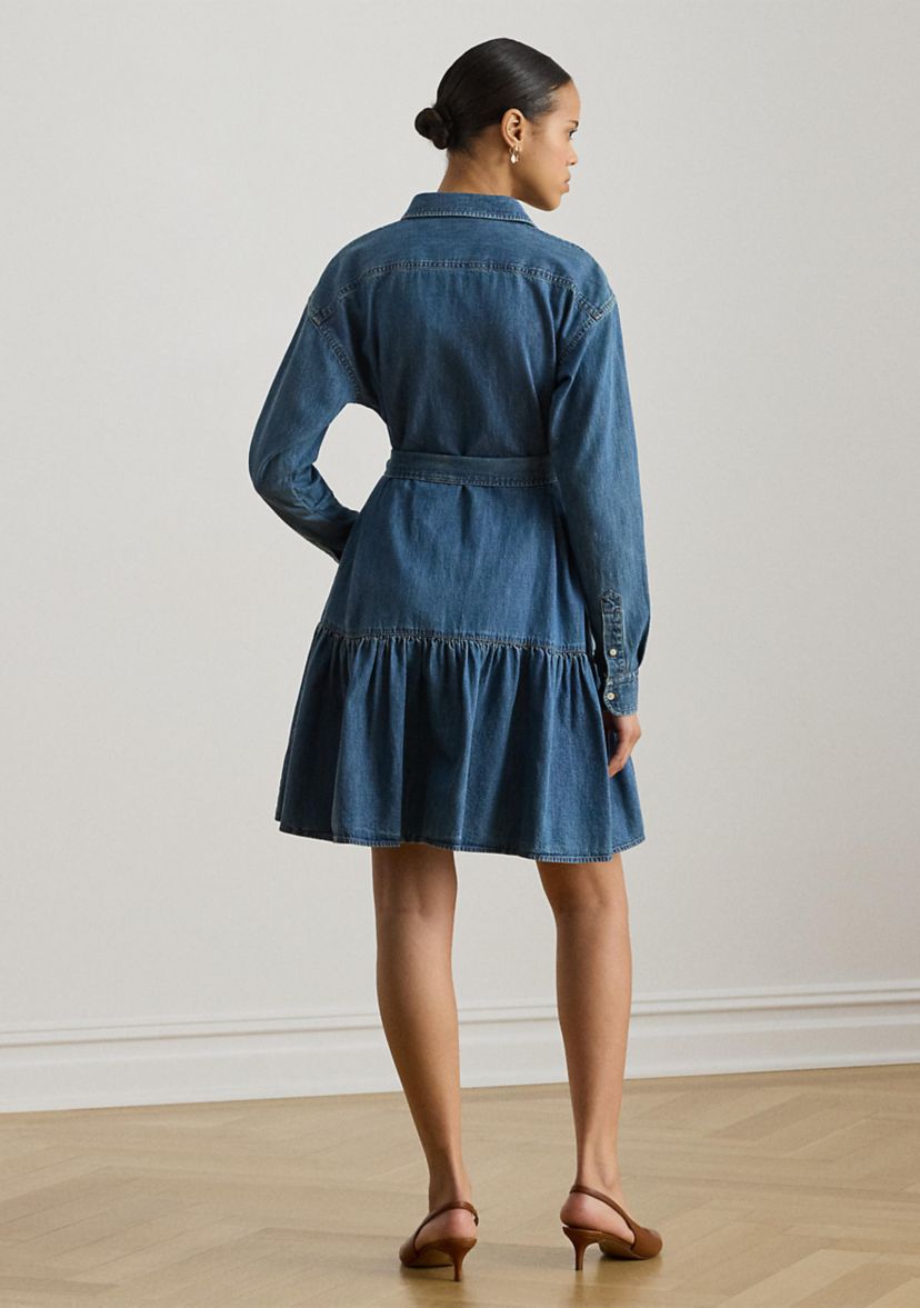 ralph lauren drop waist shirt dress Polo Ralph Lauren Cotton Jersey Pleated Mini T-Shirt Dress