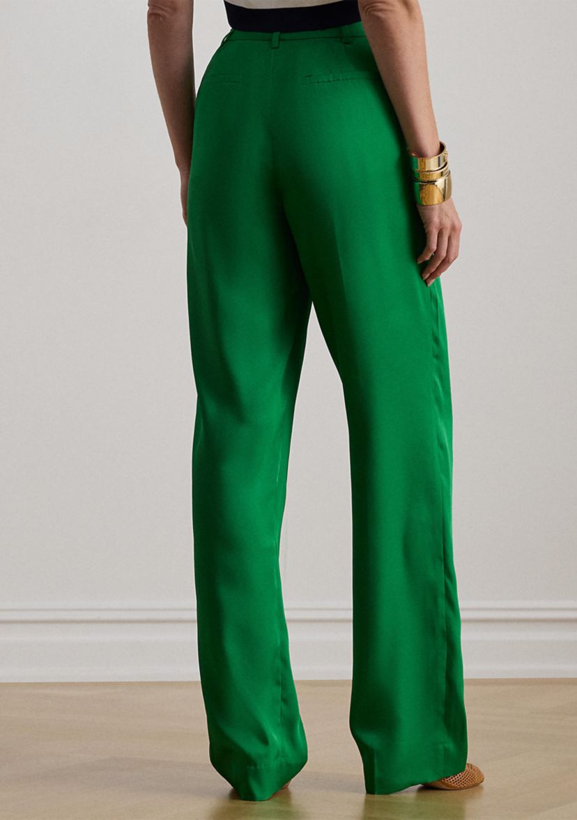 Pleated Twill Tapered Pant