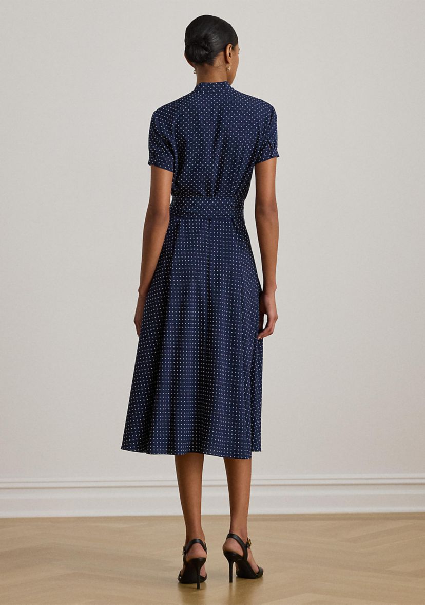 navy blue polka dot dress ralph lauren Lauren by Ralph Lauren Women's Petite Polka-Dot Dress (12P, Navy/White)
