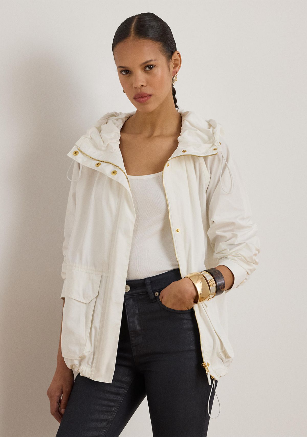 Womens Hooded Windbreaker