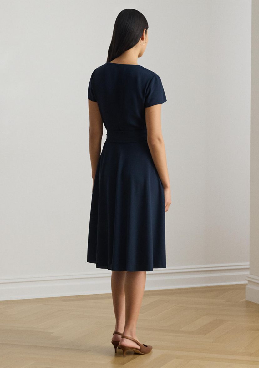 Lauren Ralph Lauren Women's Belted Georgette Surplice Dress