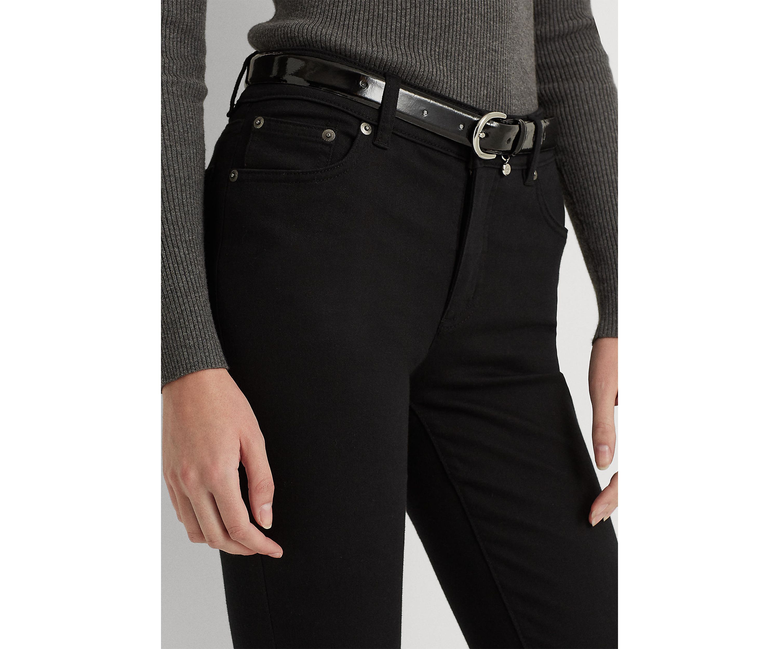 Petite Mid Rise Straight Jeans