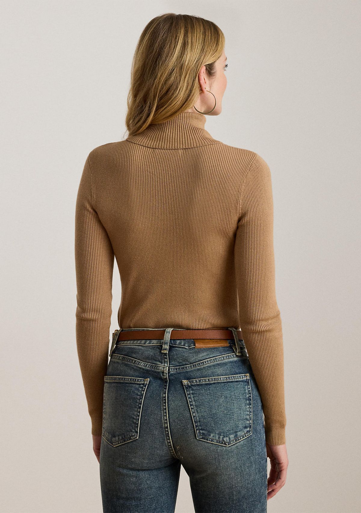 Petite Ribbed Turtleneck Sweater