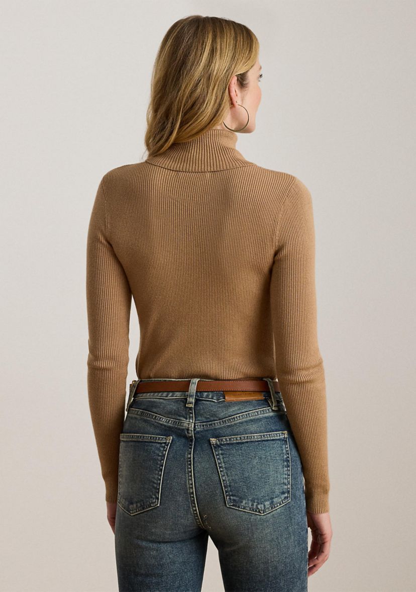 Petite Ribbed Turtleneck Sweater