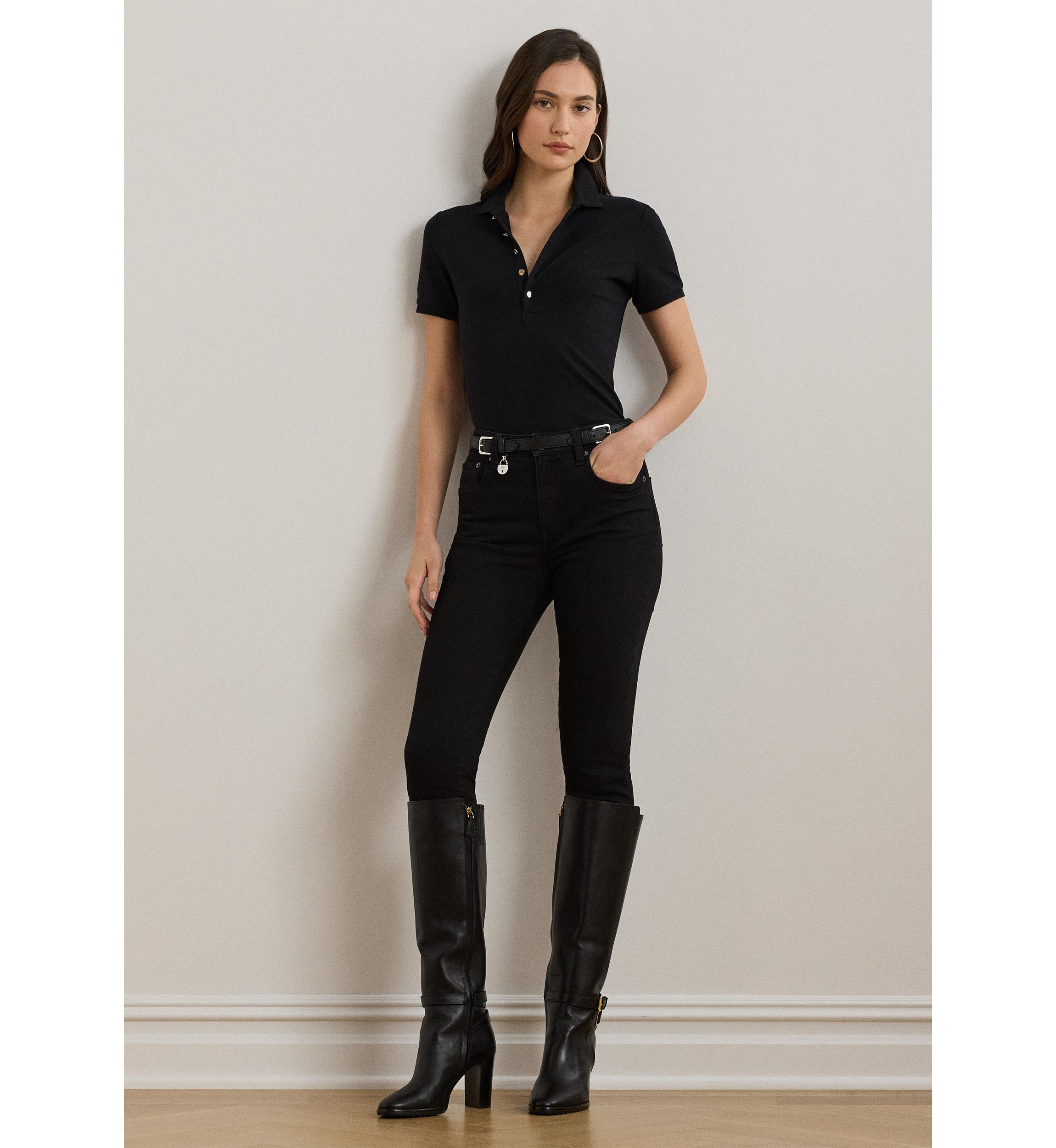 Petite Piqué Polo Shirt