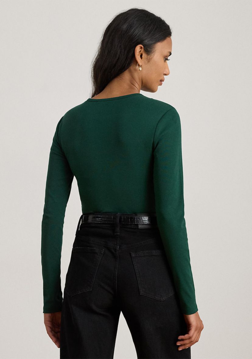 Petite Cotton Long-Sleeve Shirt