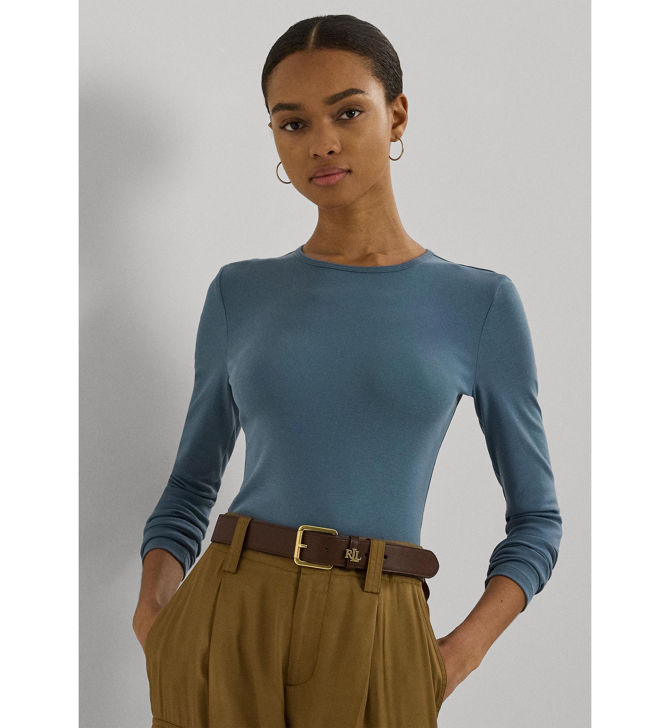 Petite Cotton Long-Sleeve Shirt