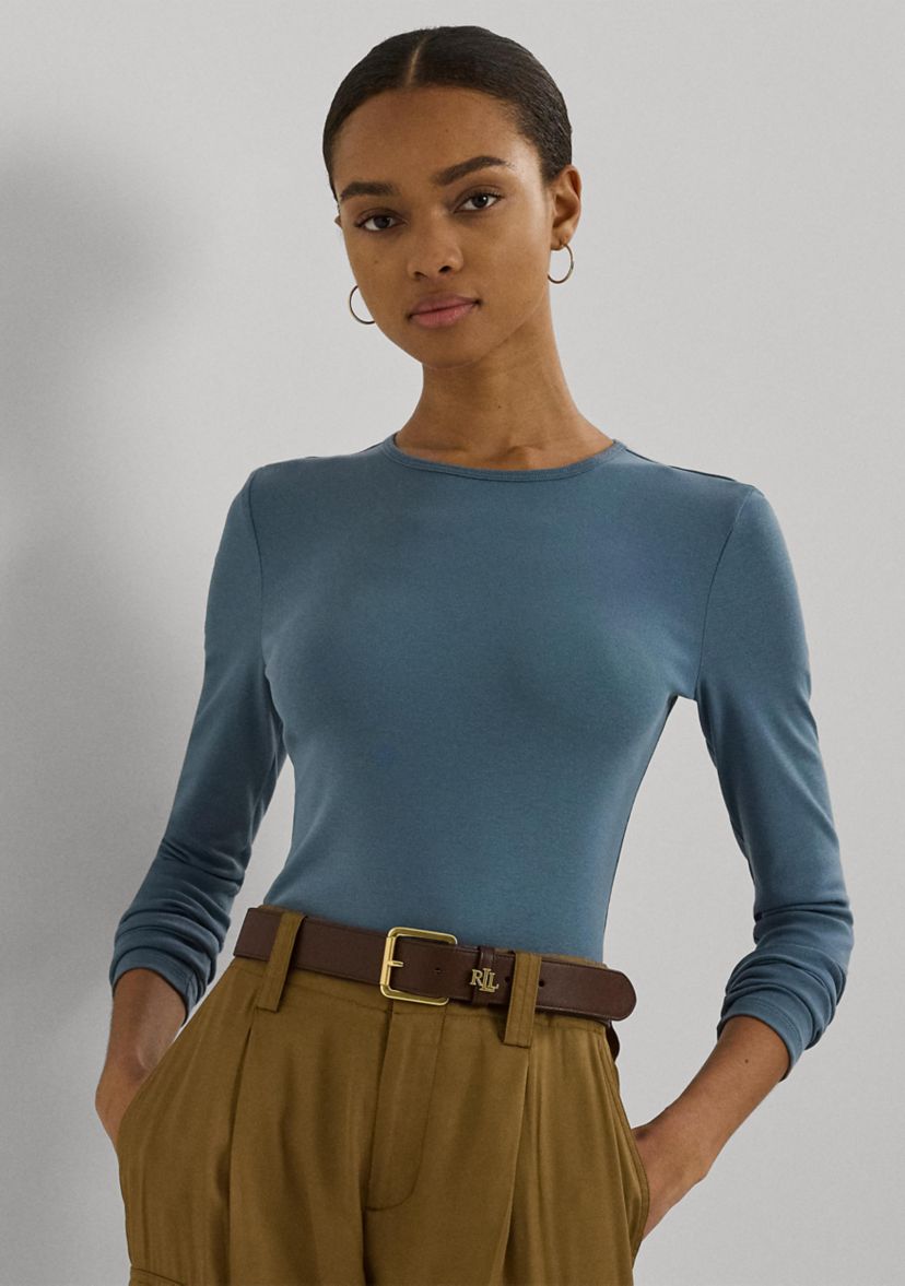 Petite Cotton Long-Sleeve Shirt