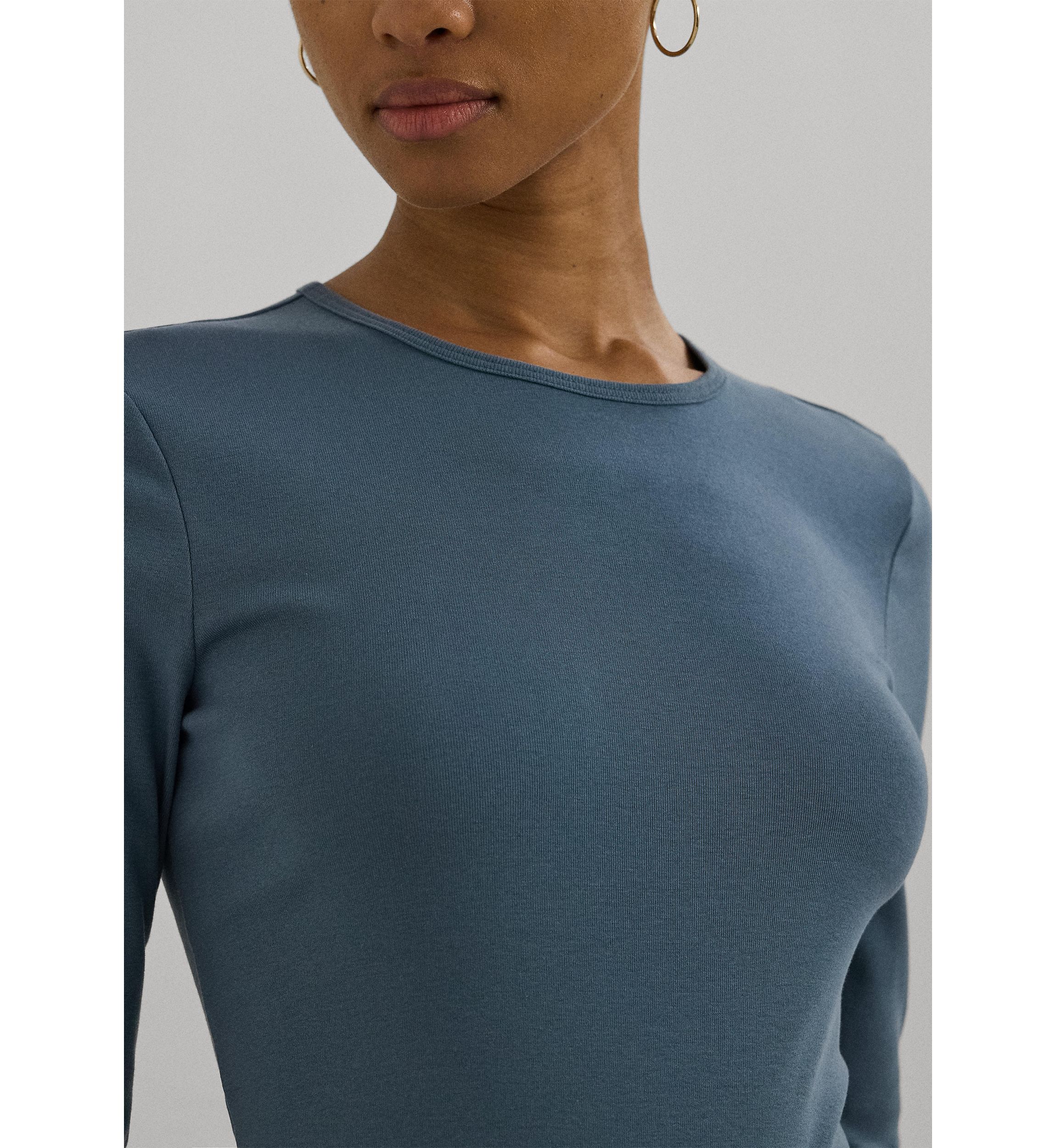 Petite Cotton Long-Sleeve Shirt