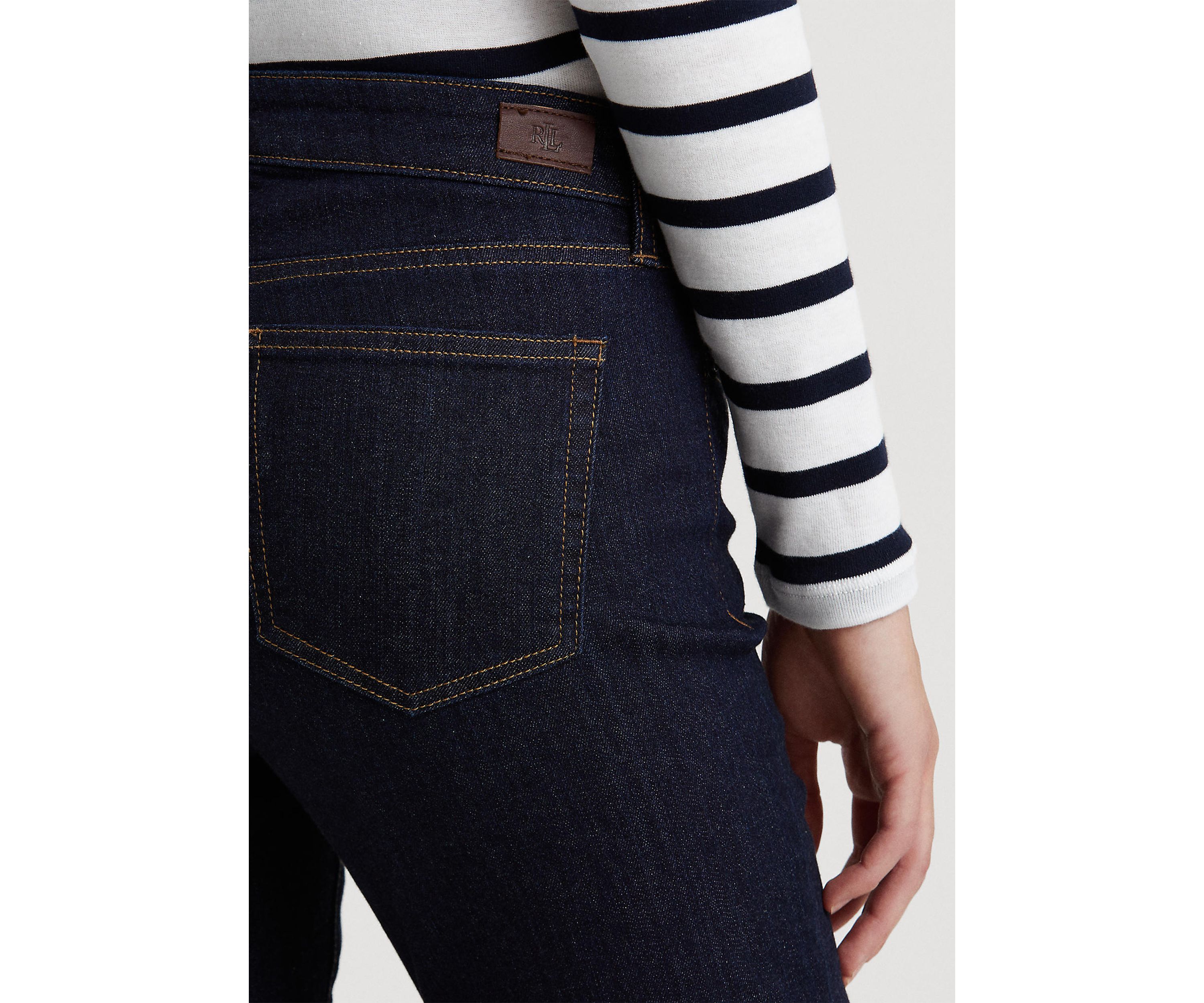 Petite Mid Rise Straight Jeans
