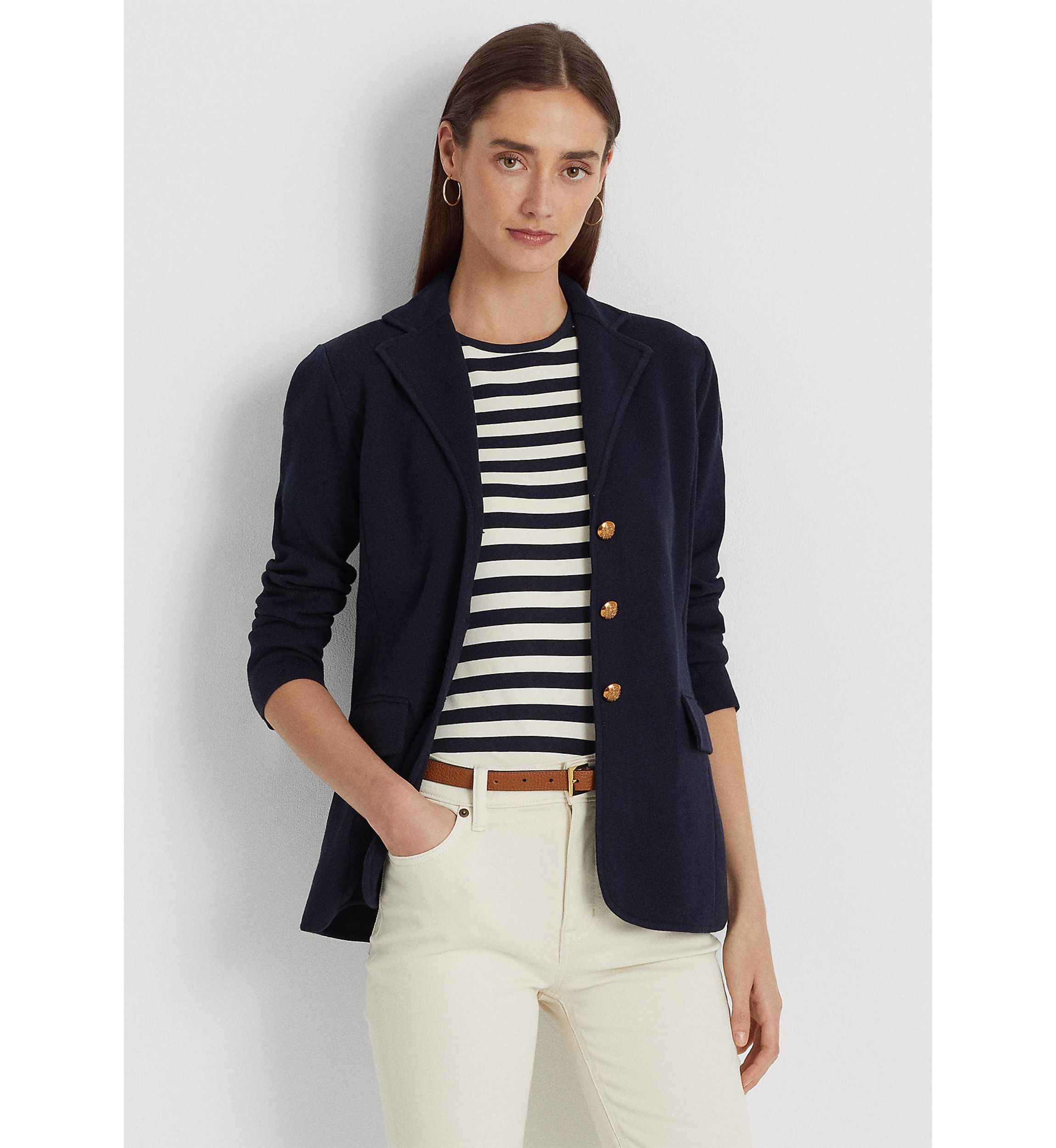 Petite Combed Cotton Blazer