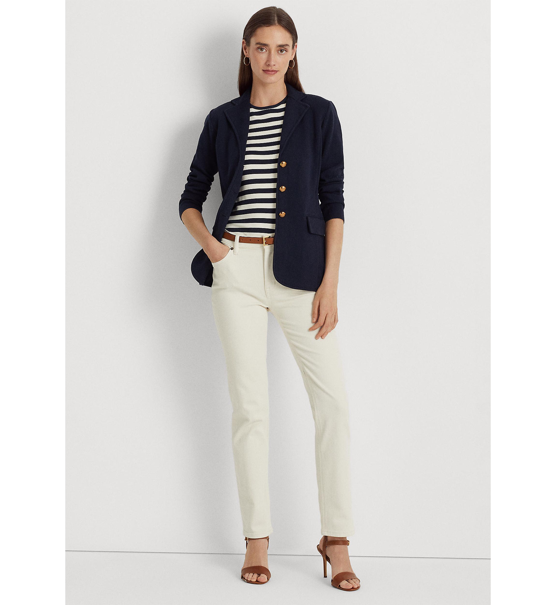 Petite Combed Cotton Blazer