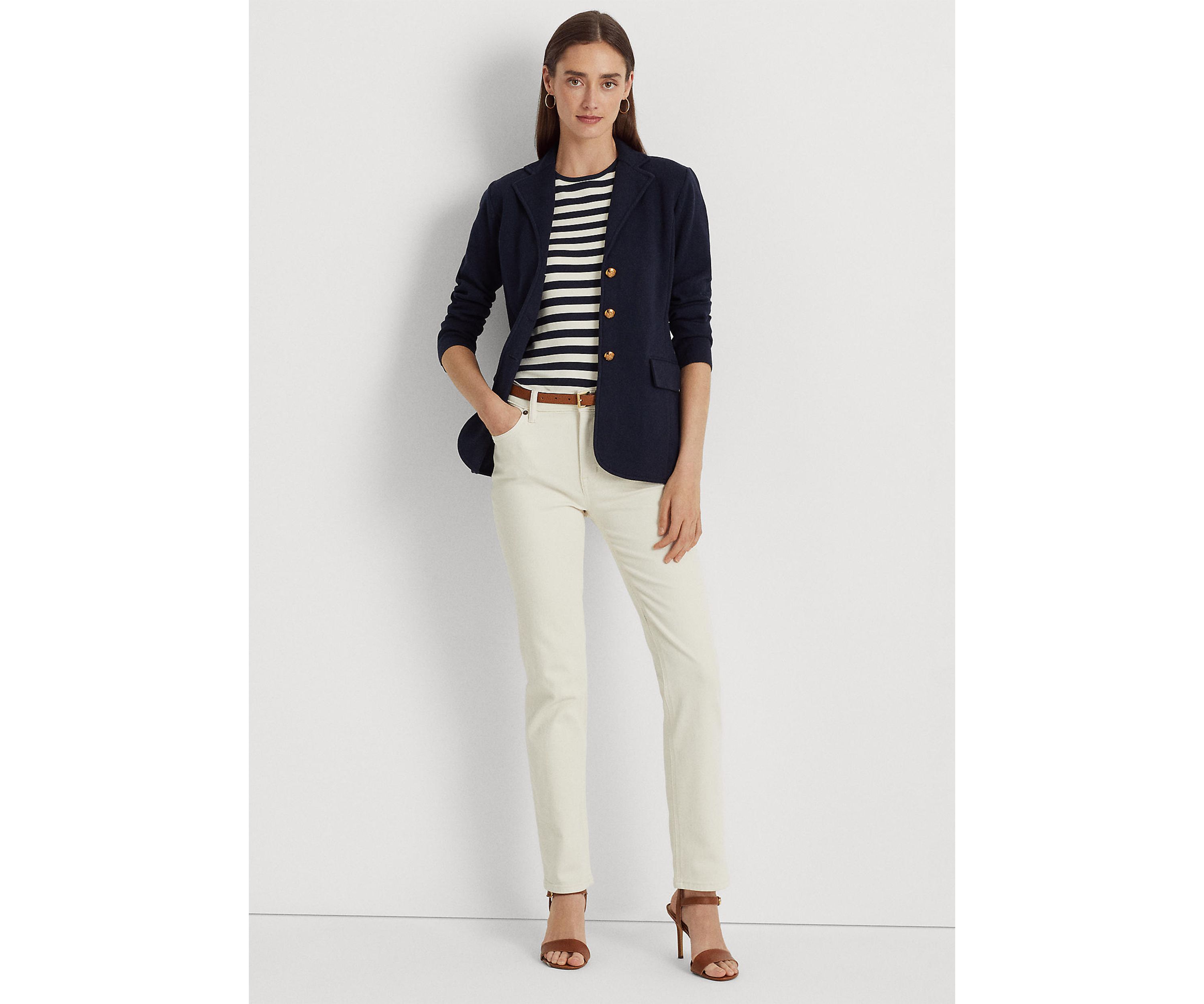 Petite Combed Cotton Blazer