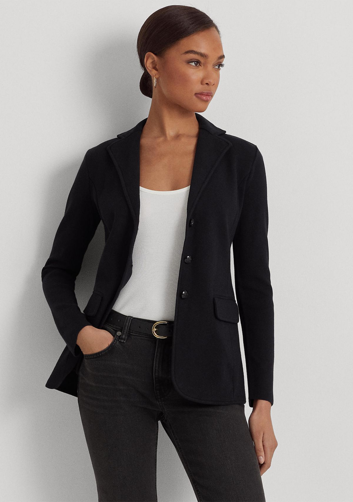 Petite Combed Cotton Blazer