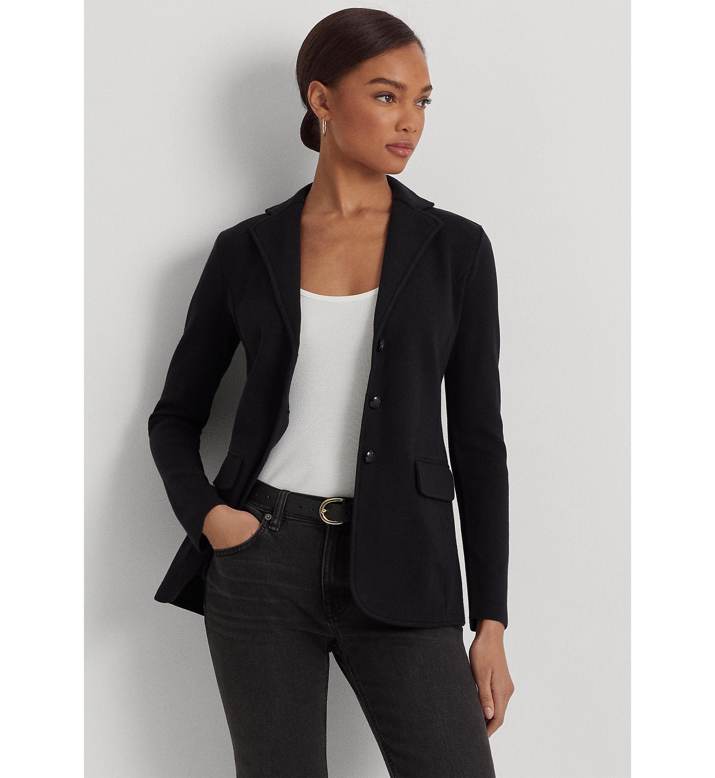 Petite Combed Cotton Blazer