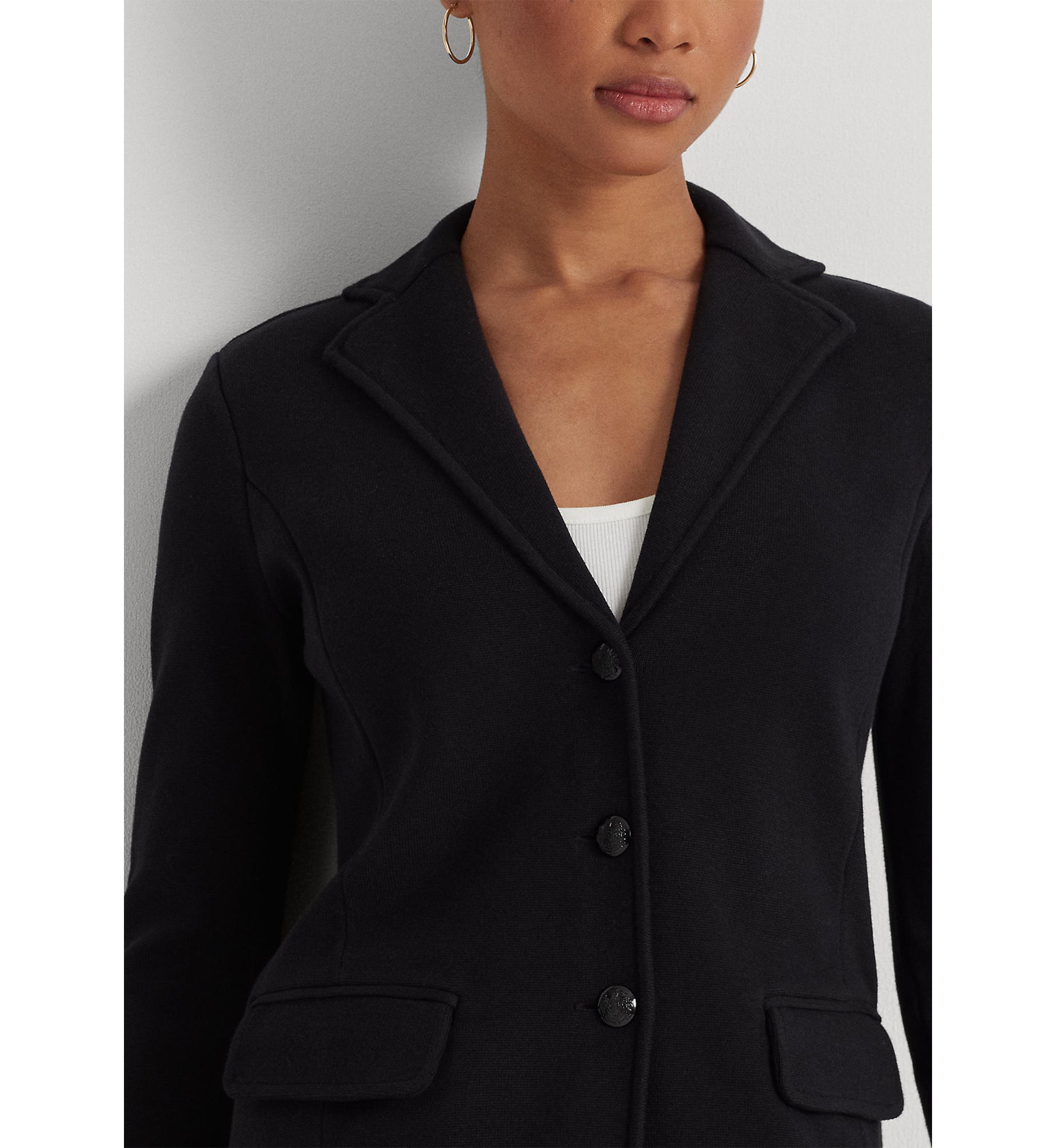 Petite Combed Cotton Blazer