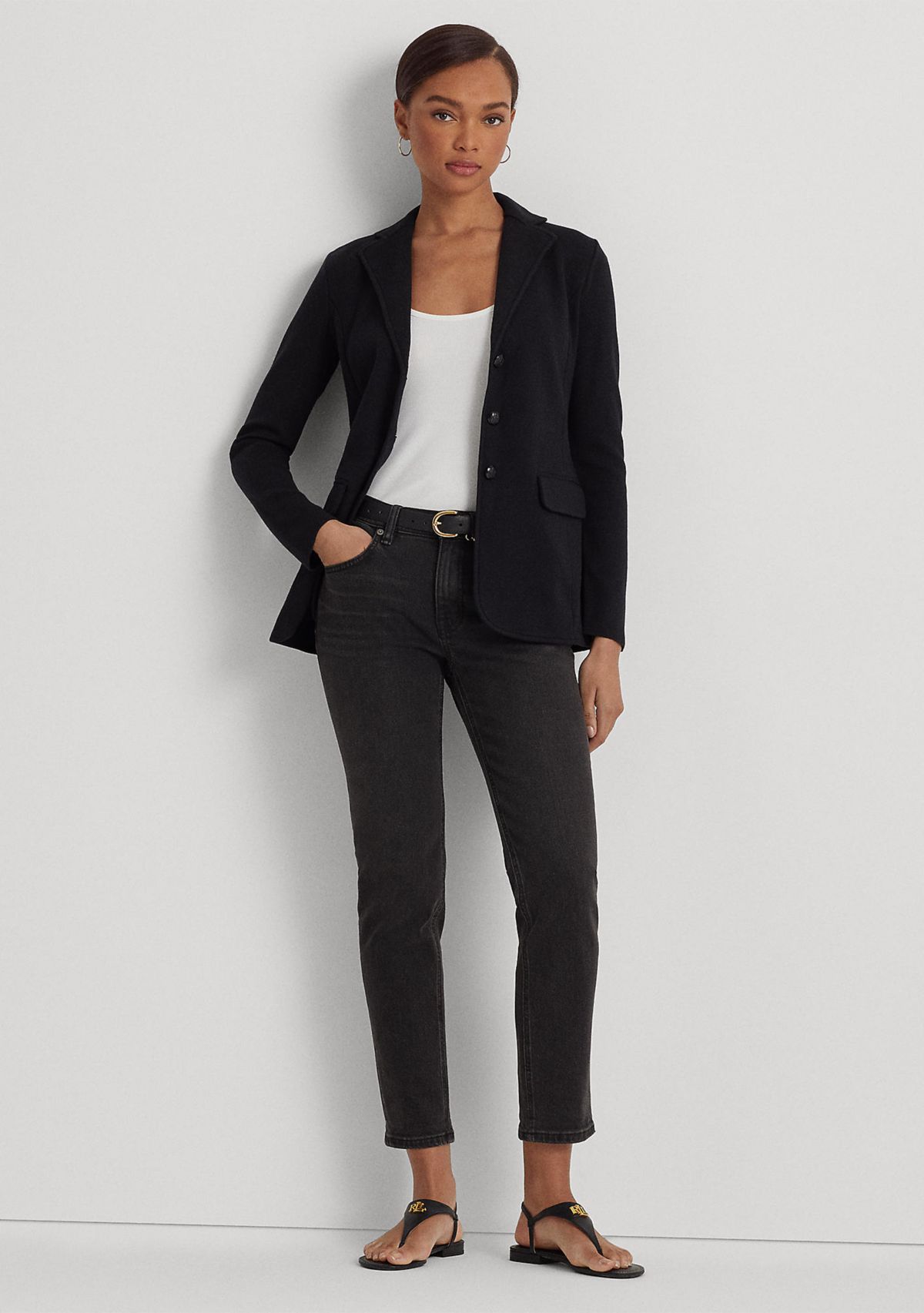 Petite Combed Cotton Blazer