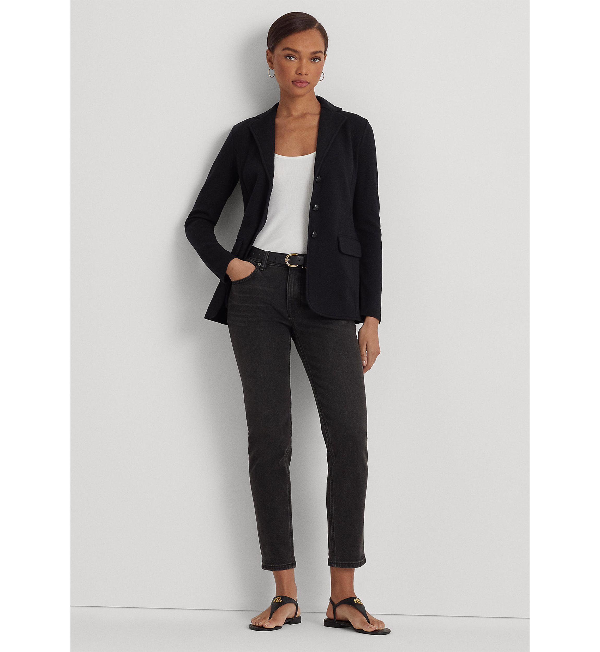 Petite Combed Cotton Blazer