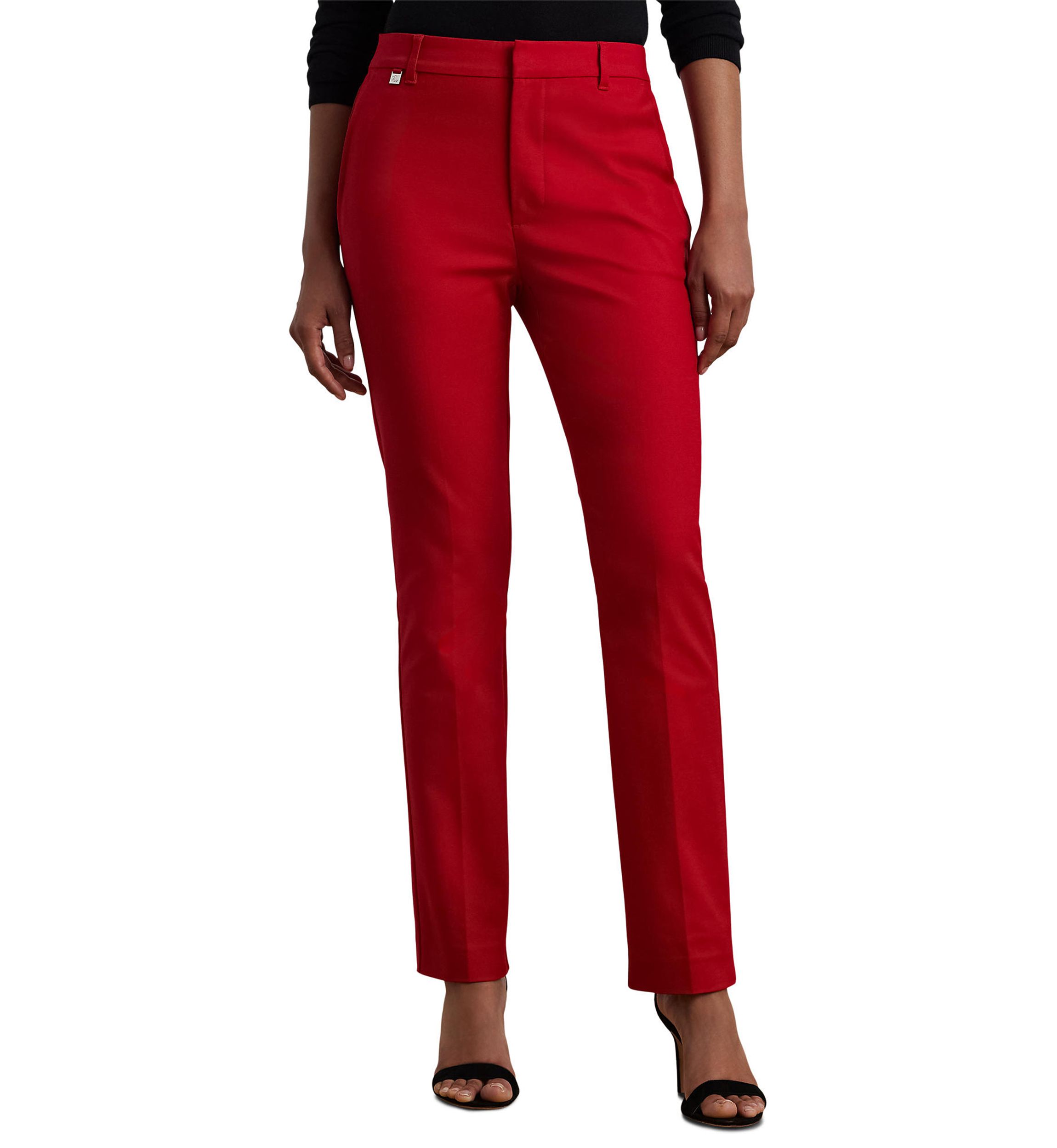 Petite Size Double-Faced Stretch Cotton Pants