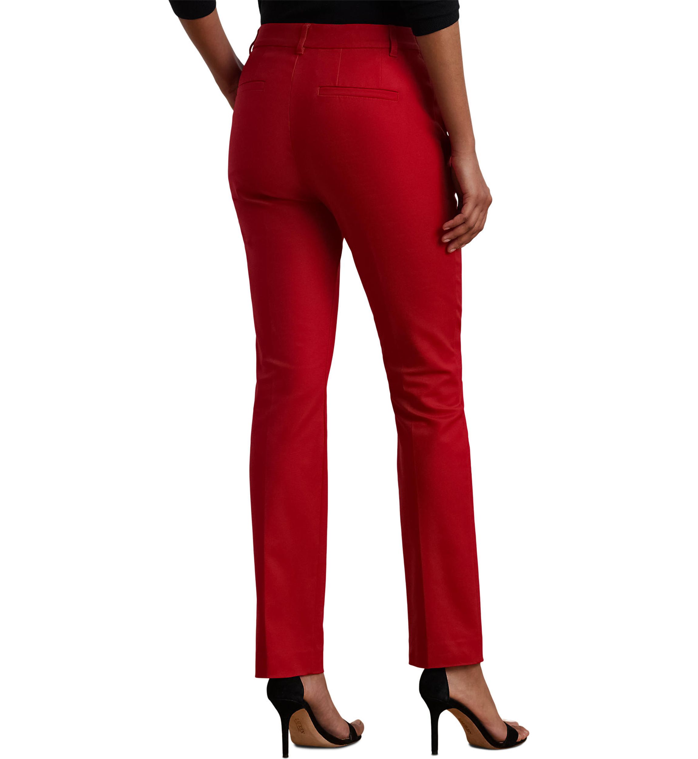 Petite Size Double-Faced Stretch Cotton Pants