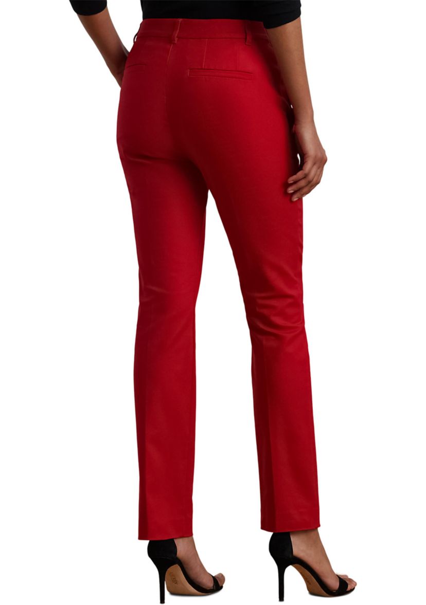 Petite Size Double-Faced Stretch Cotton Pants