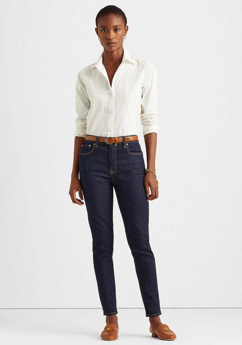 Petite High Rise Skinny Ankle Jeans